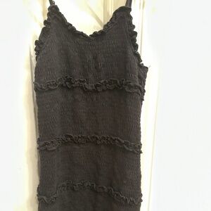 Flowers by Zoe black ruched dress - 6x